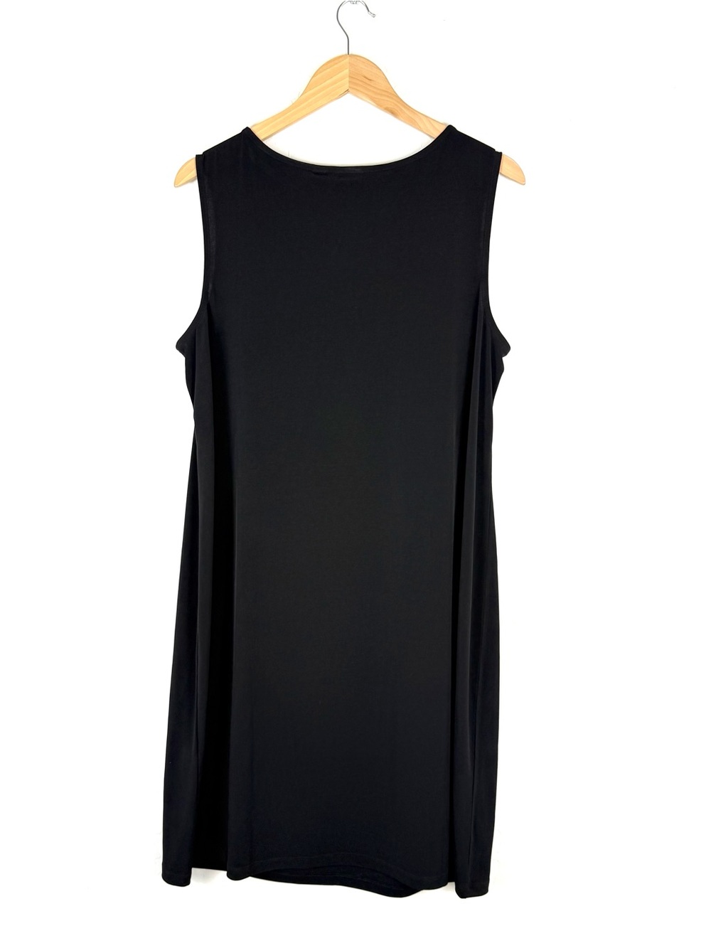 NWT Chico's Side Twist Neck Short Dress Solid Black, 3 | XL - Picture 5 of 7